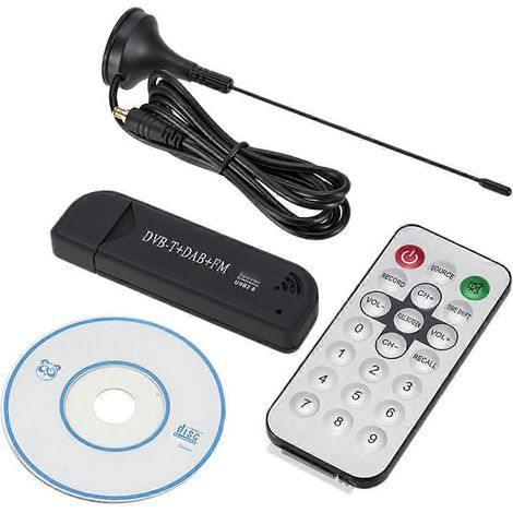 Clé USB 2.0 FM SDR avec tuner TV numérique pour enregistrement et lecture en temps réel (1/5)