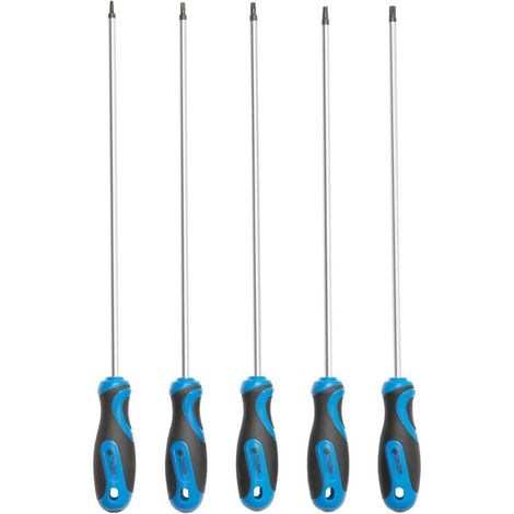 5-teiliges Torx-Schraubendreher-Set extra lang, S2-Stahl, 300mm Klinge, T15-T30 (1/5)