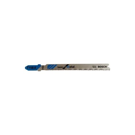 Lame de scie sauteuse T 118A,tôles 1 - 3 mm