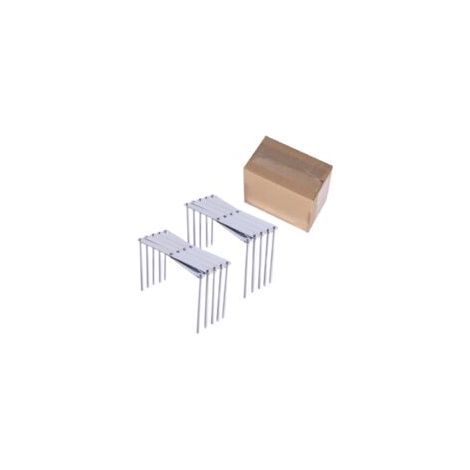 Lot de 2 supports pour couvercles et assiettes, rangement de cuisine pratique, emballage boîte carton (1/5)
