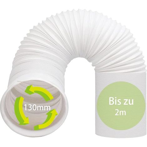 Manguera de escape de 130 mm, manguera para aire acondicionado portátil, manguera para unidad de aire acondicionado, para aire acondicionado móvil, secadora de ropa, campana extractora, secadora de ro (1/5)
