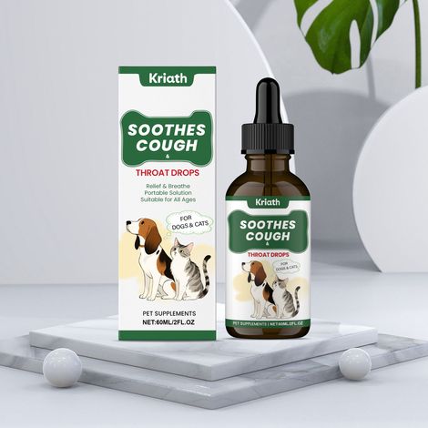 Sirop pour la gorge à base de plantes pour animaux - Soin doux pour la gorge, apaisant et hydratant - 60 ml (1/5)