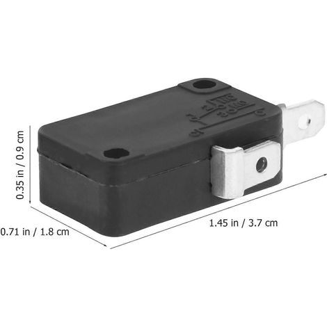 Lot de 2 interrupteurs de porte de micro-ondes de rechange universels, micro-interrupteurs momentanés (2 normalement ouverts) (1/5)