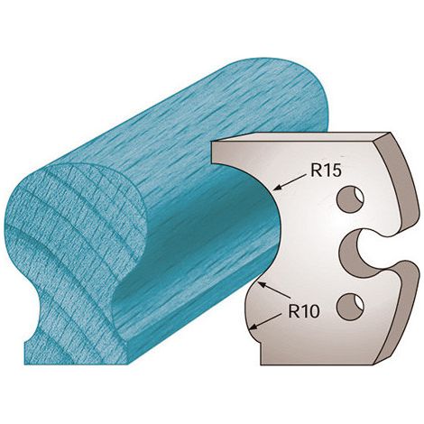 Diamwood – Jeu de 2 fers profilés Acier SP pour porte-outils de toupie – Dimensions 50 mm x 5,5 mm – Épaisseur 5,5 mm – Compatible CMT, LEMAN, KITY (1/2)
