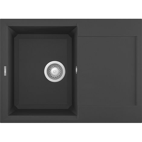 Lavello Elleci Incasso 1 vasca 68x50 Easy 135 Granitek Antracite LGY13559 (1/3)
