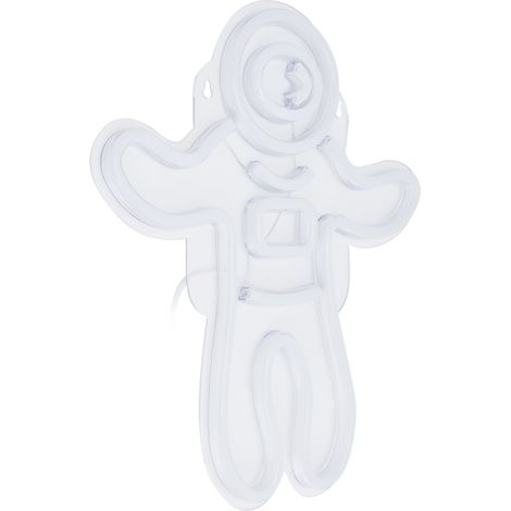 Enseigne néon astronaute LED alimentée USB plaque transparente déco murale chambre anniversaire (1/5)