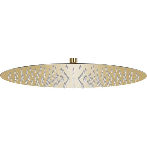 Rain Shower Head Stainless Steel 40 cm Round Gold vidaXL