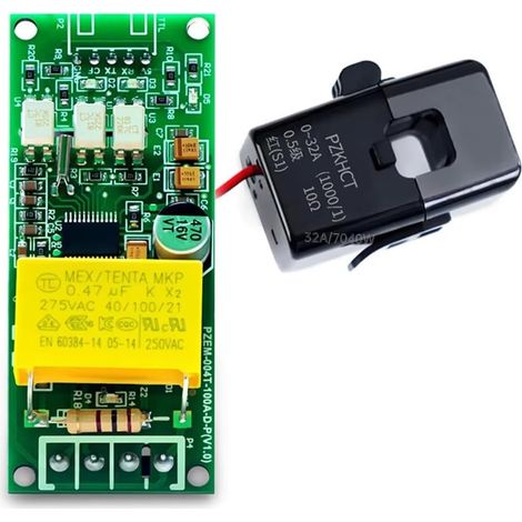 Module de Test de Puissance AC Digital Meter PZEM-004T Voltmètre Ampèremètre Wattmètre Fréquence Interface Série TTL de L'Array de Broches Version Ouverte (1/5)