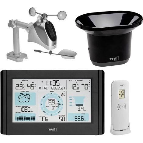 [NEUWERTIG] B-Ware TFA Dostmann Funk-Wetterstation WEATHER PRO Wettervorhersage 12-24 Stunden