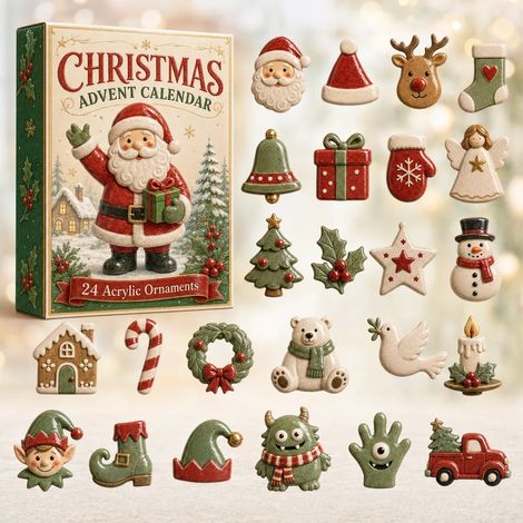 Boîte surprise de Noël Père Noël blanc, boîte cadeau festive, décoration de Noël originale pour maison, fête et sapin (1/4)