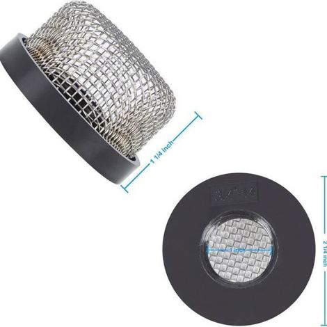 Compatible avec les pompes Livewell, élément filtrant fileté femelle en acier inoxydable 3/4 pouce - 14. (1/4)