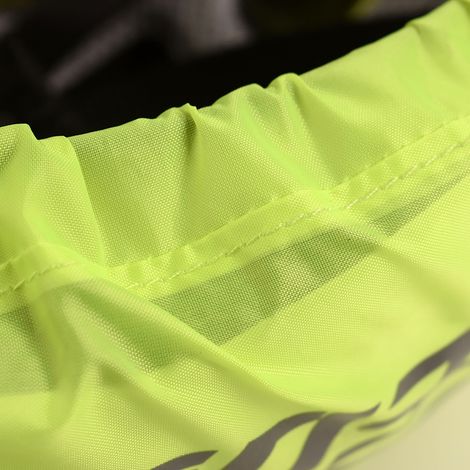 Housse de Protection Réfléchissante pour Casque de Vélo Imperméable Vert Fluorescent Anti-Pluie (1/5)