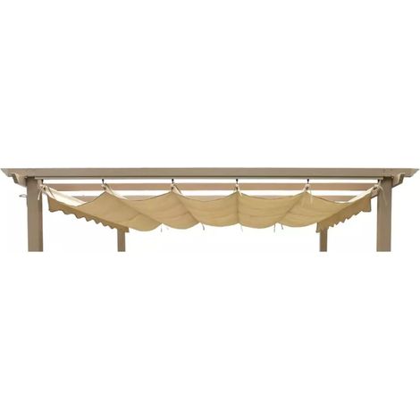 cover di ricambio per gazebo da esterno eurogarden "daiana" beige 3x3 m