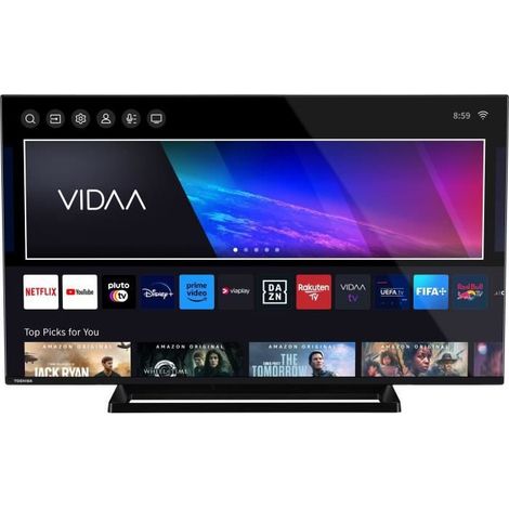 TOSHIBA 43QV3363DG - TV QLED 43'' (108 cm) - 4K UHD 3840x2160 - HDR - Smart TV - 3xHDMI - WiFi (1/5)