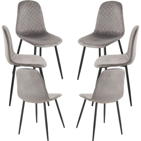 Packs Sillas Comedor - Pack 6 Sillas Boide - Gris (1/5)