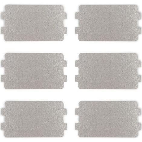 Bardusch-Plaque mica micro-ondes universelle 6,4x11,7 cm, set 6 pièces, remplacement couvercle guide ondes (1/4)