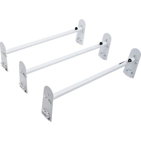 VEVOR Portaequipajes de Techo para Furgoneta Ajustable de 102-190 cm Portaequipajes de Acero de Aleación 3 Barras Capacidad Máxima de 340 kg Barras de Techo para Furgonetas, Viajes, Transporte (1/5)