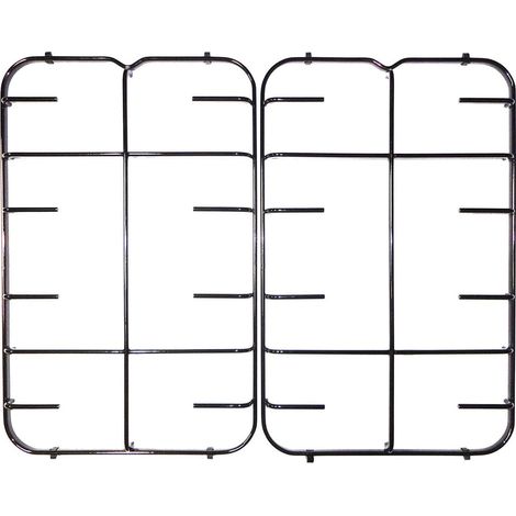 ARISTON HOTPOINT INDESIT GRIGLIA CUCINA GAS 2 FUOCHI NERA CM.45,5 X 28,5 - 2 PZ (1/2)
