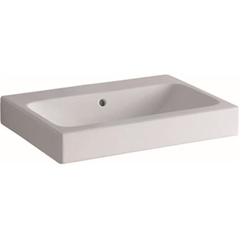 Geberit iCon Waschtisch 900 × 485 mm, weiß, ohne Hahnloch, (1/5)