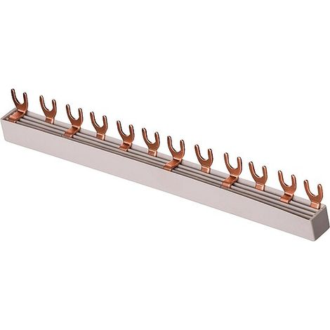 Gabel-Phasenschiene Pollmann G4L-L1+N-L2+N-L3+N / 10 mm² Länge 210 mm (12TE)