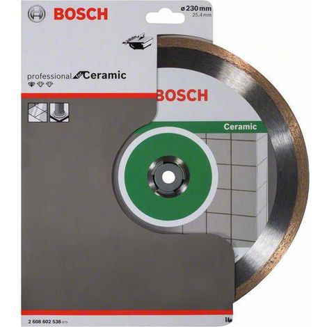 Bosch Diamanttrennscheibe Standard for Ceramic 230 x 25,40 x 1,6 x 7 mm (1/4)