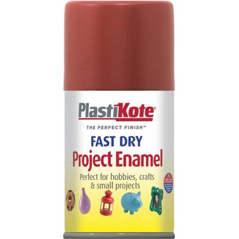 PlastiKote 440.0001120.046 Fast Dry Enamel Aerosol Nut Brown 100ml PKT112S (1/3)