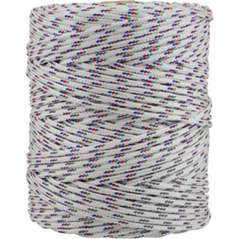 Cordon tressé en polypropylène 200m - 5mm x 200m tricolore, ACCUMASTER. (1/2)