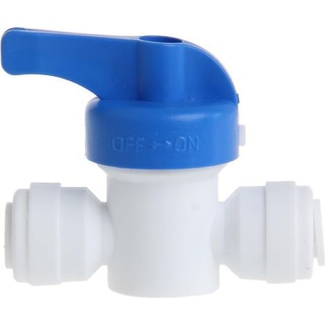 x 6mm Ball Valve Connector, Food Grade PP Plastic, For Water and Beverage Systems (1/5)