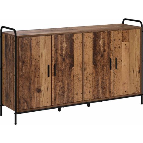 Aparador Madera envejecida 97 x 33 x 81 cm Madera de ingeniería vidaXL (1/5)