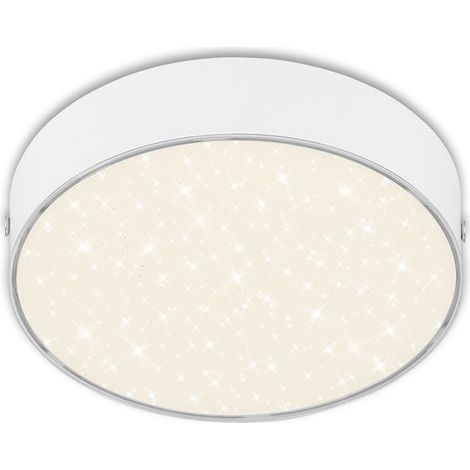 LED Aufbauleuchte IP20 Sternenhimmel 11 W weiß Metall-Kunststoff Briloner