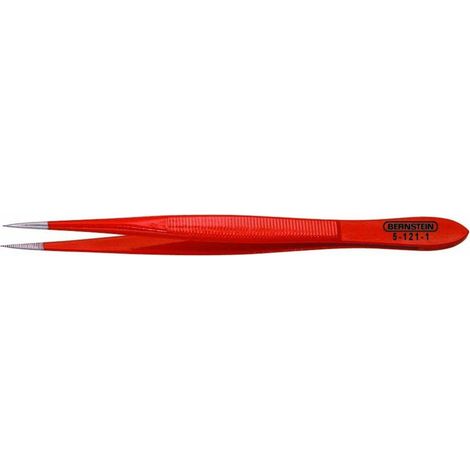 BERNSTEIN Tools for Electronics 5-121-1 Pince brucelle de précision pointue, fine 120 mm (1/2)