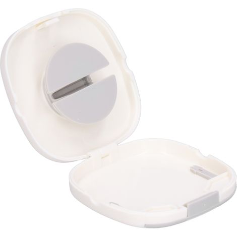 Support de téléphone rotatif portable multifonctionnel avec organiseur de câbles de données et boîte de rangement, enrouleur de câble de charge blanc (1/5)