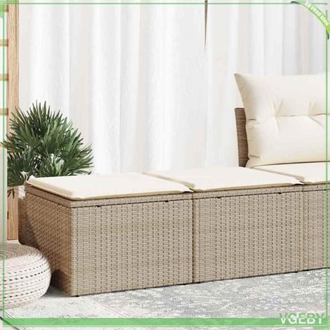 Salon de jardin - 3328681 - Beige - Résine tressée - Rangement avec sac étanche (1/5)