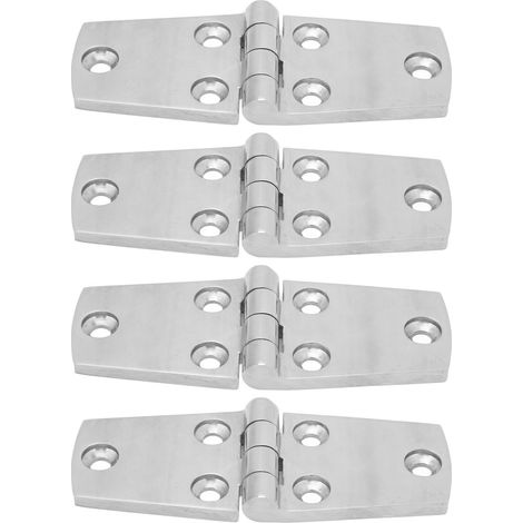 4 pièces Charnière de Porte Marine 102 x 38mm en Acier Inoxydable Antirouille pour Hublot de Bateau Yacht (1/5)
