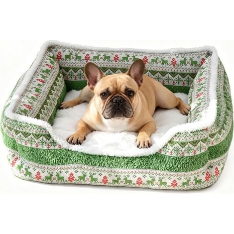 Niche Pour Chien De Noël, Confortable En Peluche Traîneau (1/5)