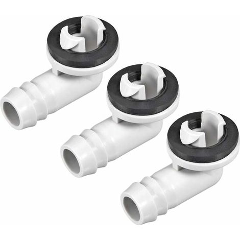 Winkelstück für Klimaanlagen-Abluftschlauch – 15 mm – Ersatzteile für Split- und Fensterklimaanlagen – 3er-Pack