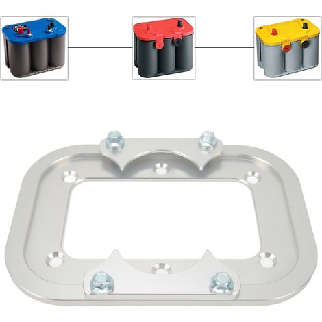 Gefräste Batteriehalterung aus Aluminium, Kofferraum-Batteriehalterung, kompatibel mit gängigen Optima-Batterien (1/5)