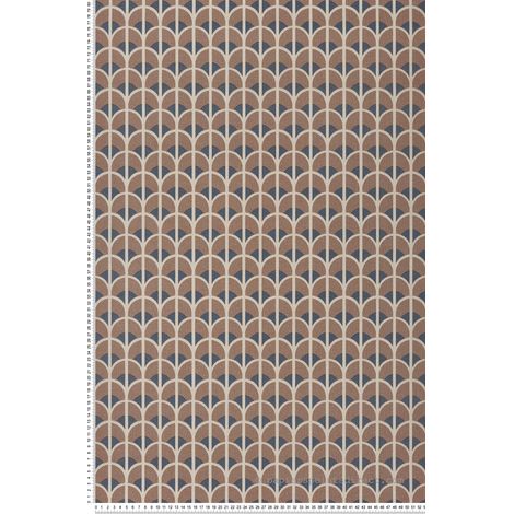 Papier peint Art Déco Marron Scala Montecolino