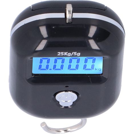 Balance électronique portable, mini-balance rétroéclairée, capacité de pesage 25 kg, idéale pour faire vos courses.