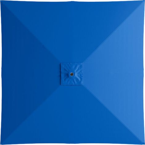 Quadratischer Polyester-Gartenschirm, Ersatzdach für 2 m Marktschirm, Ersatzdach für Gartentischschirm (blau)
