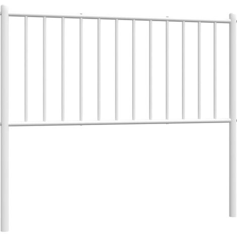 Maison Exclusive - Cabecero de repuesto de metal blanco 100 cm (1/5)