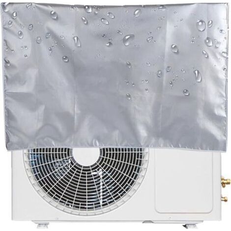 Couvercle de Climatiseur Extérieur, Housse Climatiseur Extérieur Poussière, Anti Poussière Anti-Neige Imperméable Housse pour Climatiseur De Maisons (96 x 40 x 70cm) (1/5)