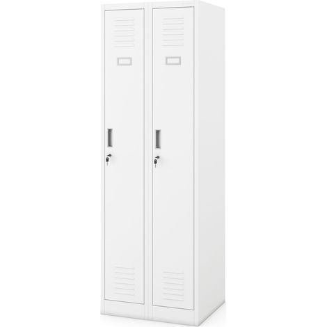 Armoire industrielle en métal pour les documents KACPER II, 600 x 1800 x 500 mm, blanche