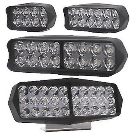 Barre lumineuse LED universelle pour voiture, faisceau de travail, projecteur, lampe de travail pour rétroviseur et phare de voiture ou moto (12 LED)