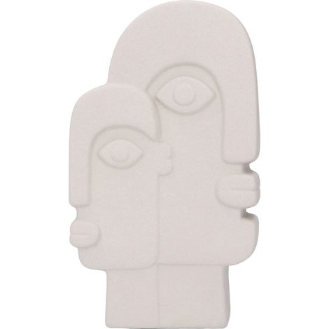 Vase artistique Face Art Nordic, vase céramique visage style scandinave, décoration florale séchée pour maison, ornement mural moderne. (1/5)