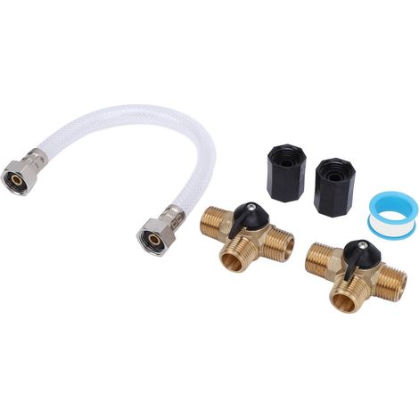 Kit de Tuyaux Chauffants pour Camping-Car – Raccords en Laiton /2 NPT, Vanne de Chauffage a Eau, Dérivation de 12 Pouces, Gel (1/5)