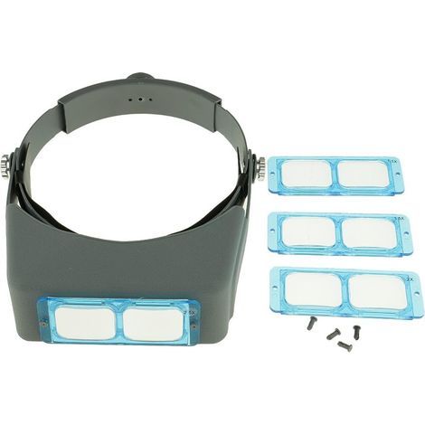 Bandeau Loupe Réglable1.5x, 2x, 2.5x, 3.5x Grossissement pour Réparation Montre Evaluation Bijoux (1/5)