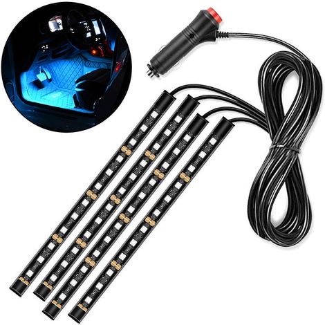 LED-Lichtleisten für Autos mit USB-Anschluss, dekorative Bodenbeleuchtung, Autoteil (1/5)
