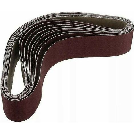 Paquet de 10 Bandes Abrasives 686 x 50 mm Grain 1000 pour Ponceuse à Oxyde d'Aluminium