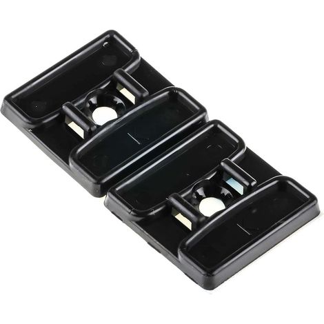 Embase pour serre-câbles autoadhésive noire 29.2mm x 29,2 mm, Ø fixation 5mm ( Prix pour Sachet de 50 ) (1/3)